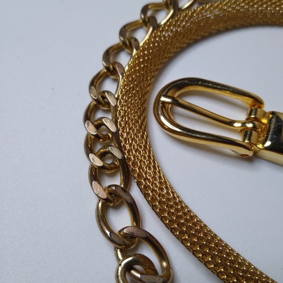 Metal Mesh Thin Fashion Belt Adjustable 30 To 36 Inches - Picture 5 of 16